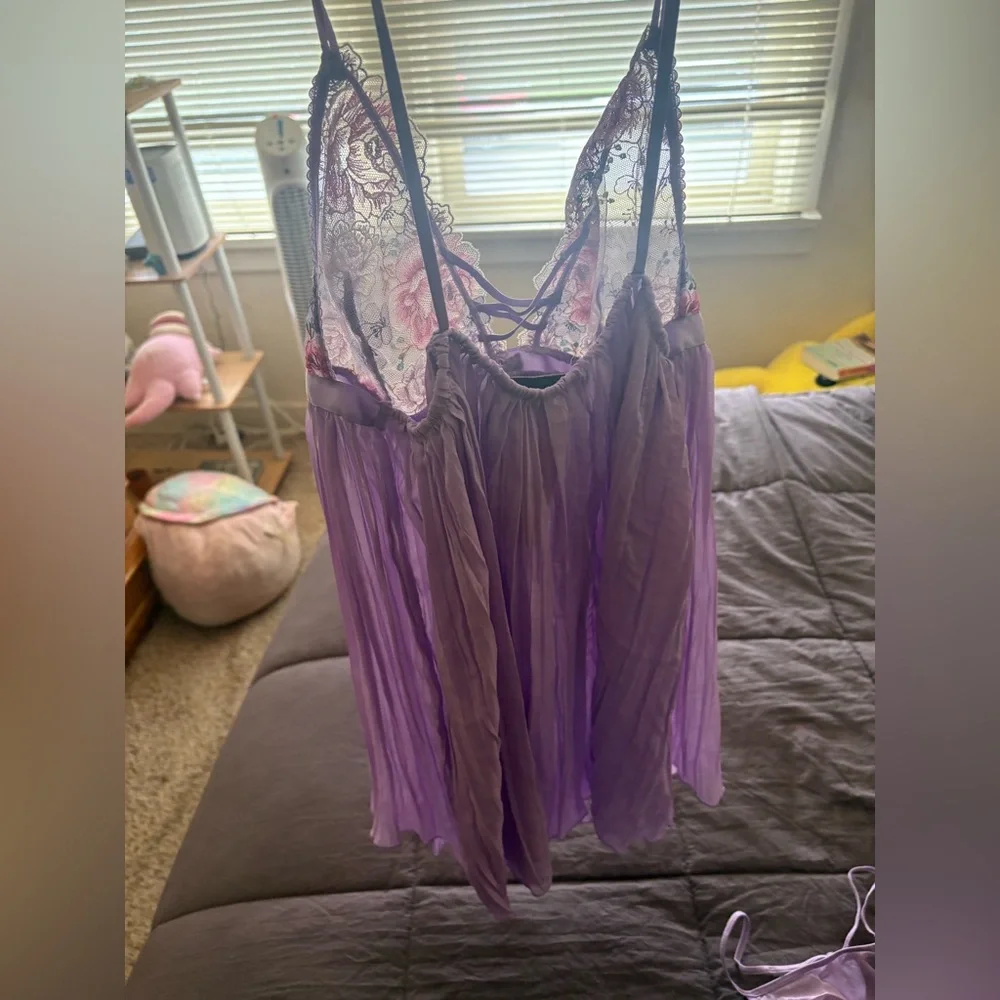 NWT Floral Lace Lavender Victoria’s Secret Lingerie - Picture 3 of 5